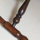 Vintage turned solid wood tripod stool