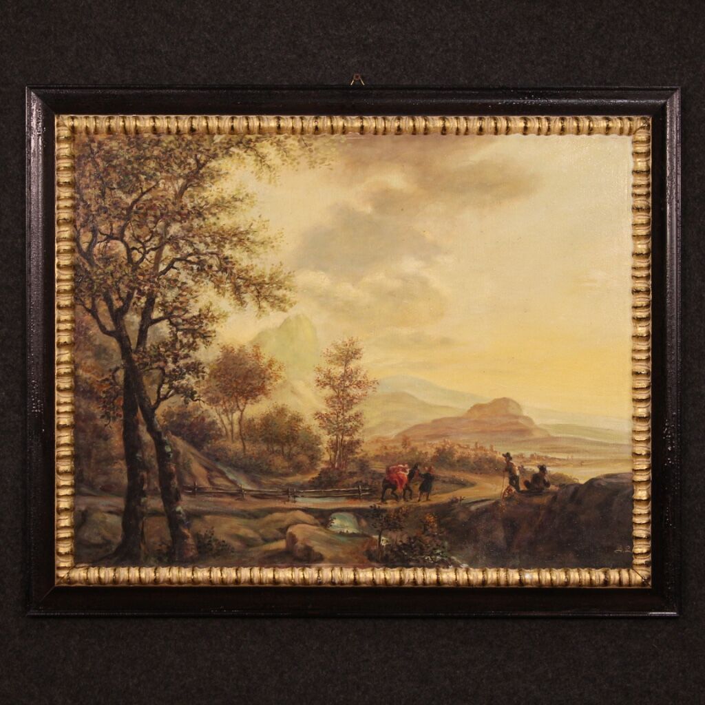 Bucolic landscape from XXth century