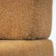 Bauhaus style tubular sleeping sofa in yellow ocre wool