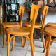 Suite de 5 chaises bistrot Baumann vintage