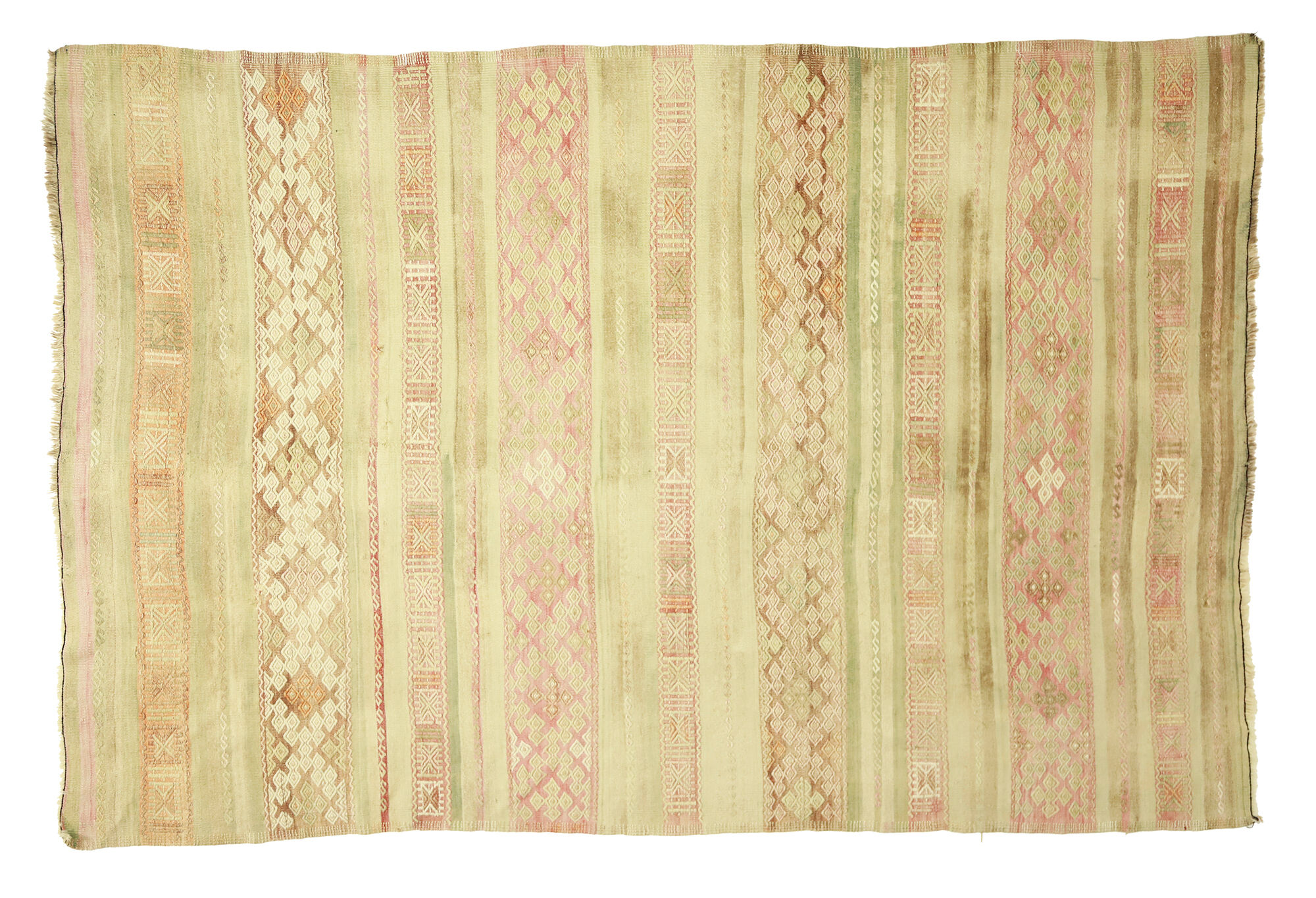 Anatolian handmade kilim rug 273 cm x 181 cm