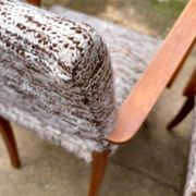Bridge chairs in Art Deco fabric from the 1950s and vintage.