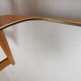Gold edge mirror, vintage freeform 1970