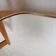 Miroir bord doré, forme libre vintage 1970