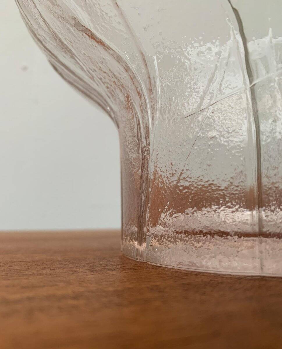 Large glass bowl from the mid-century by Heiniä Kainalossa for Humppila, Finland.