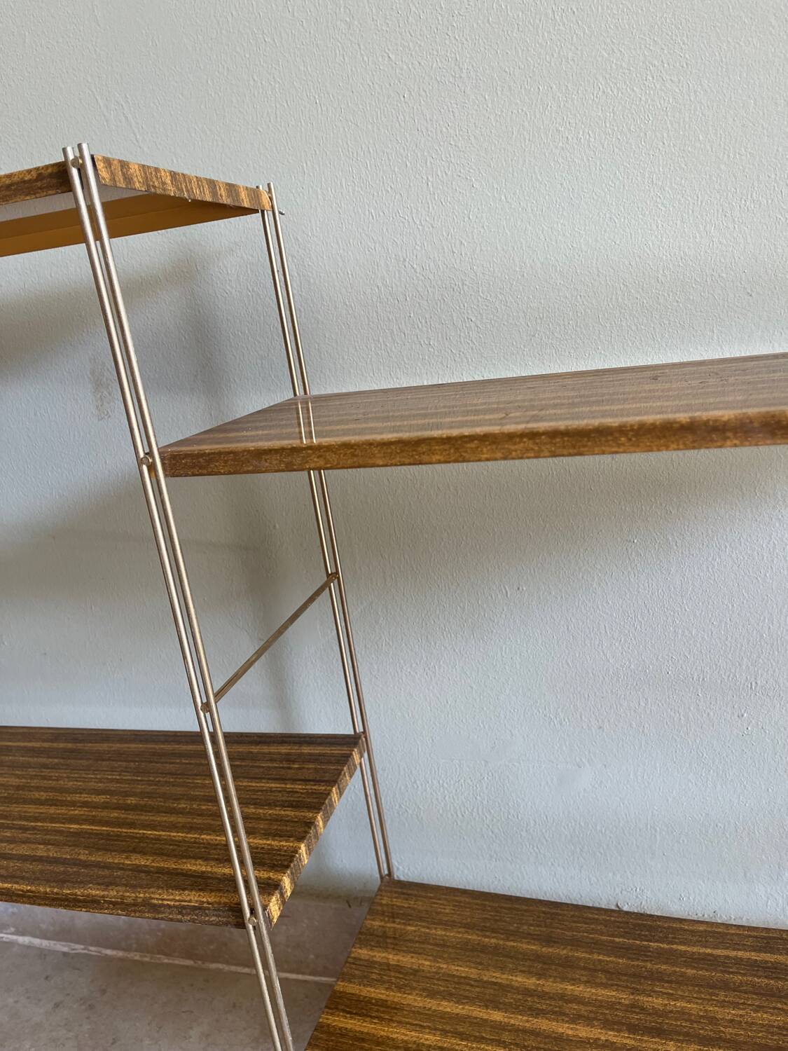 Modular metal shelves from the 1960s
