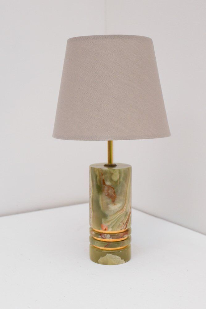 Mid-century modern Italian brass table lamp, 1970s