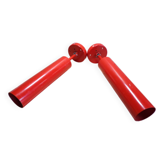 Pair of 1970 pipe wall lights