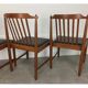 4 Scandinavian teak chairs with bars, 60s