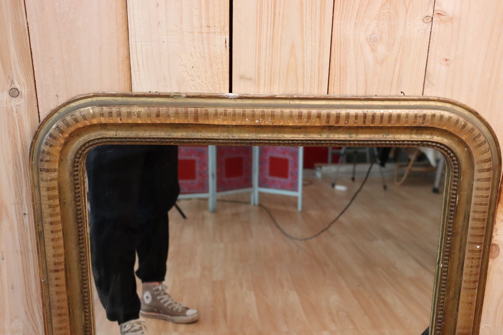 Gilded mirror Louis Philippe  - 94x73cm