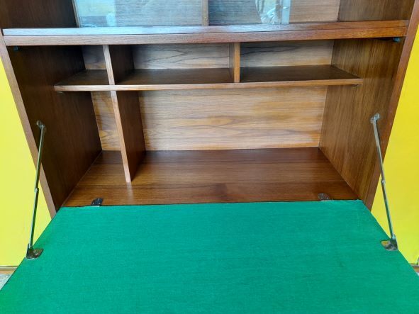 Scandinavian style secretary in vintage UNIFA teak