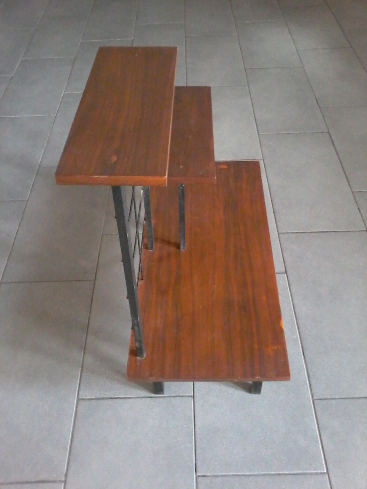 Wood and iron shelf 1950
