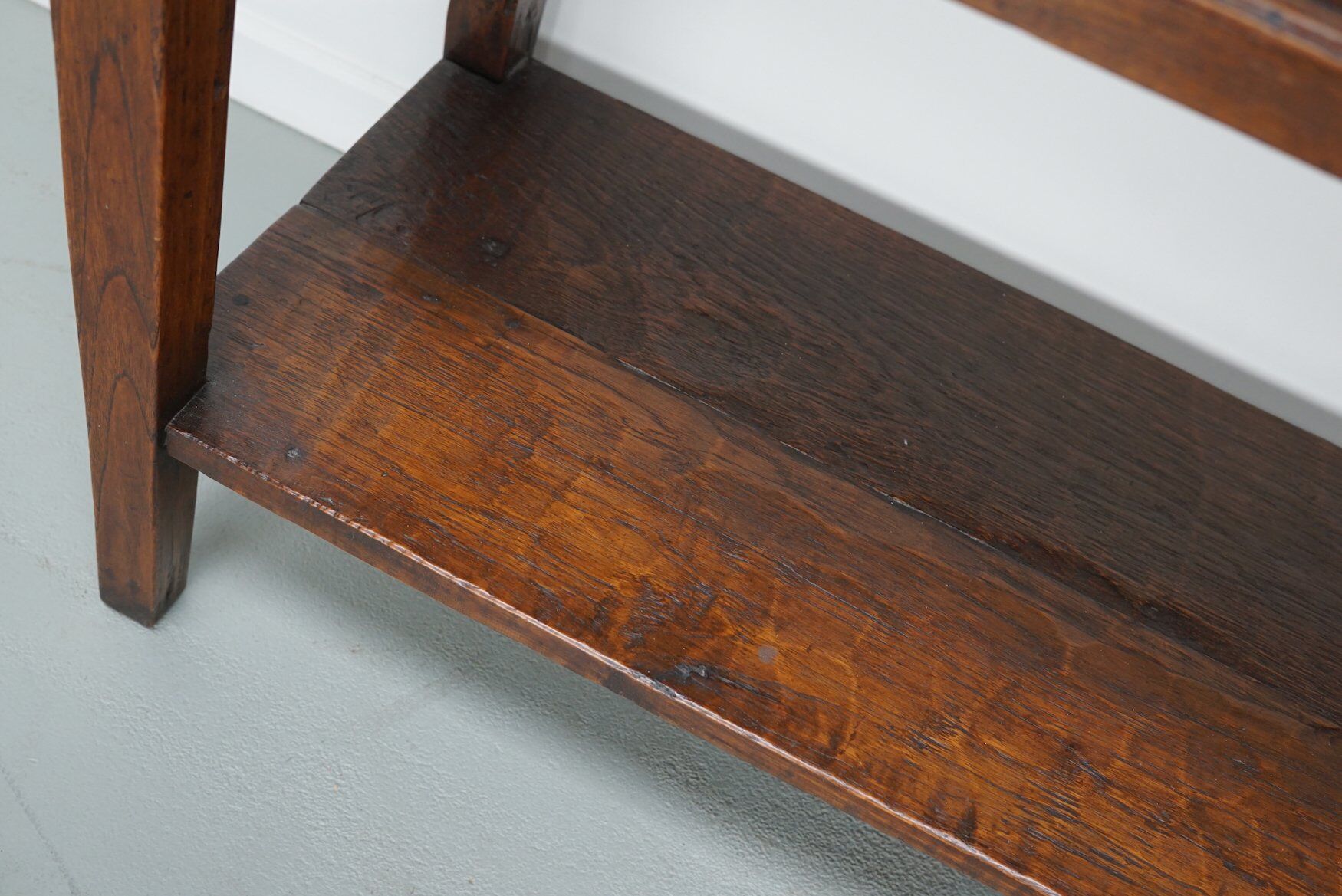 Table d'appoint en chêne rustique français vintage, années 1920