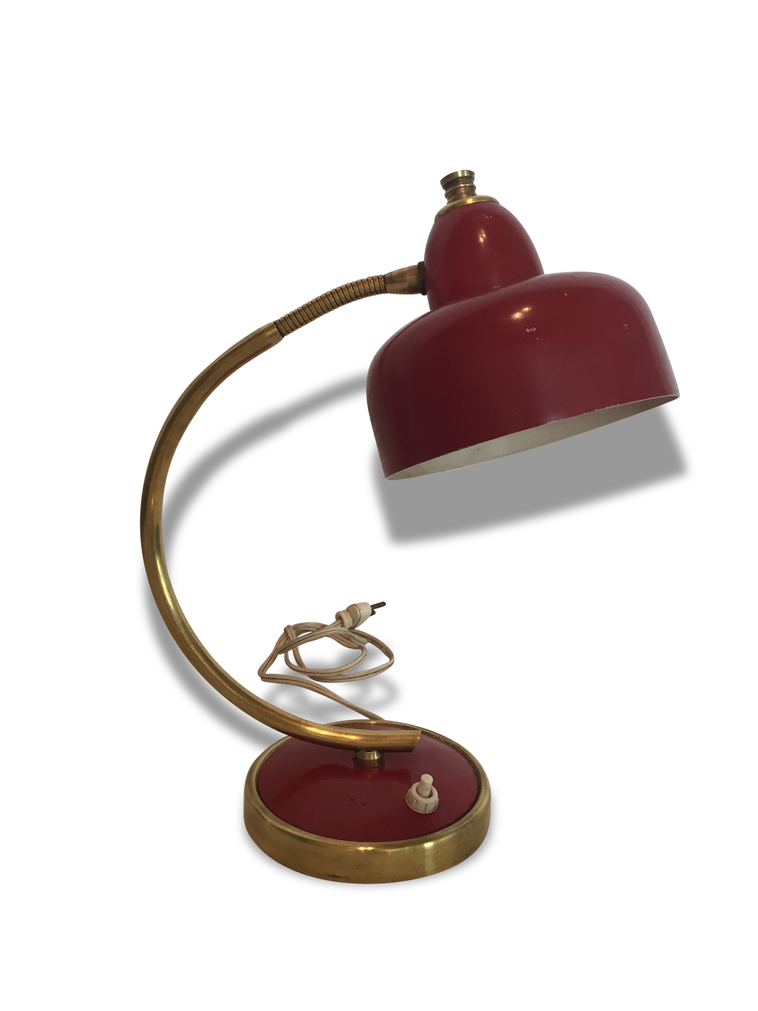 Lampe Année 60 rouge