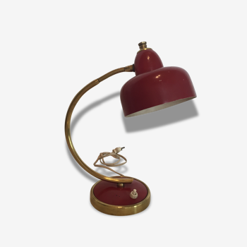 Lampe Année 60 rouge