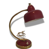 Lampe Année 60 rouge
