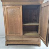 Louis Philippe linen cupboard in blond oak
