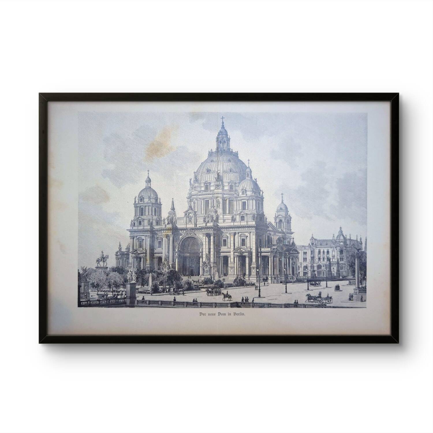 The Berlin Cathedral. Engraving printed in 1897.