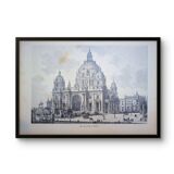 The Berlin Cathedral. Engraving printed in 1897.
