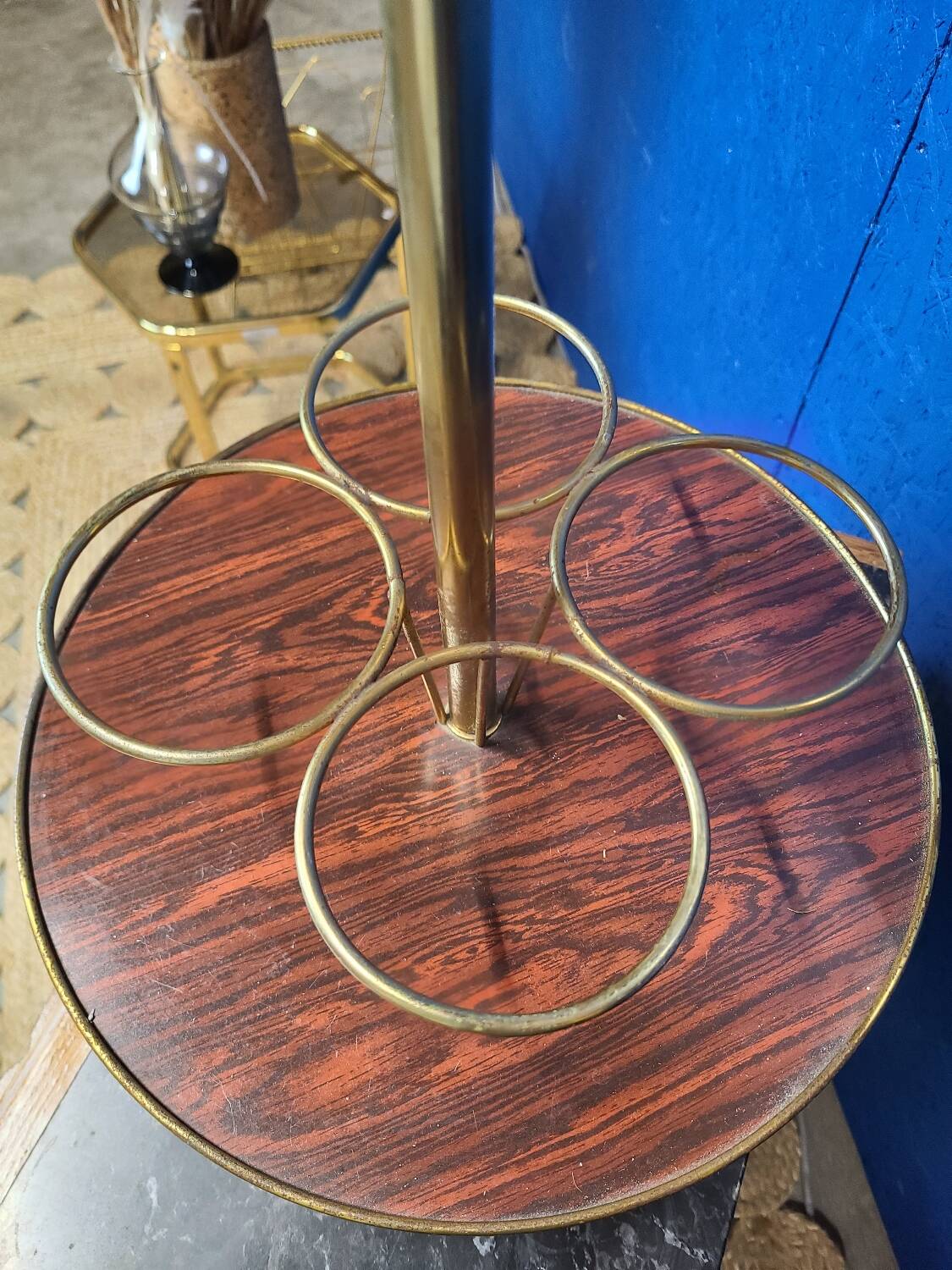 Vintage tripod bar table circa 1970