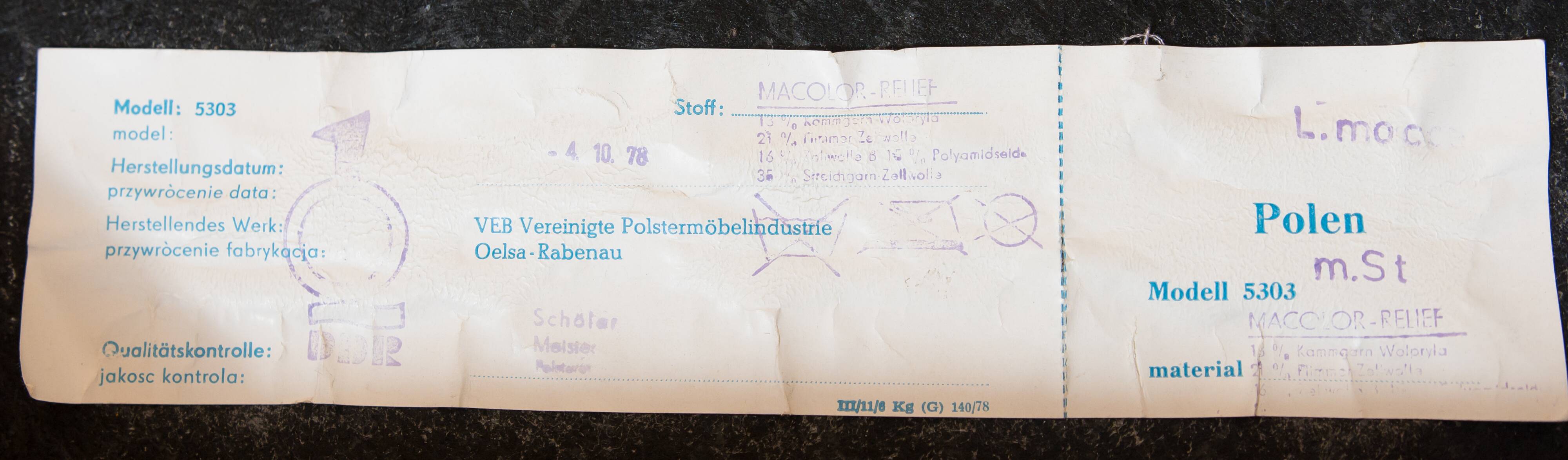 Fauteuil lounge par Eberhard Geißler, Oelsa, Allemagne, années 1970