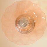 Art Deco Pink Glass Fruit Bowl