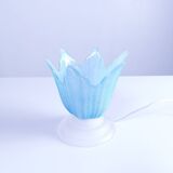 Vintage glass flower lamp