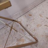 Two folding opera chairs in velvet