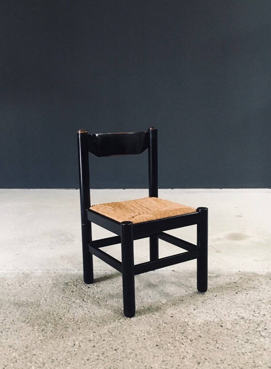 Mid-Century Modern Carimate Dining Chairs, Italy, 1970s, Set of 6