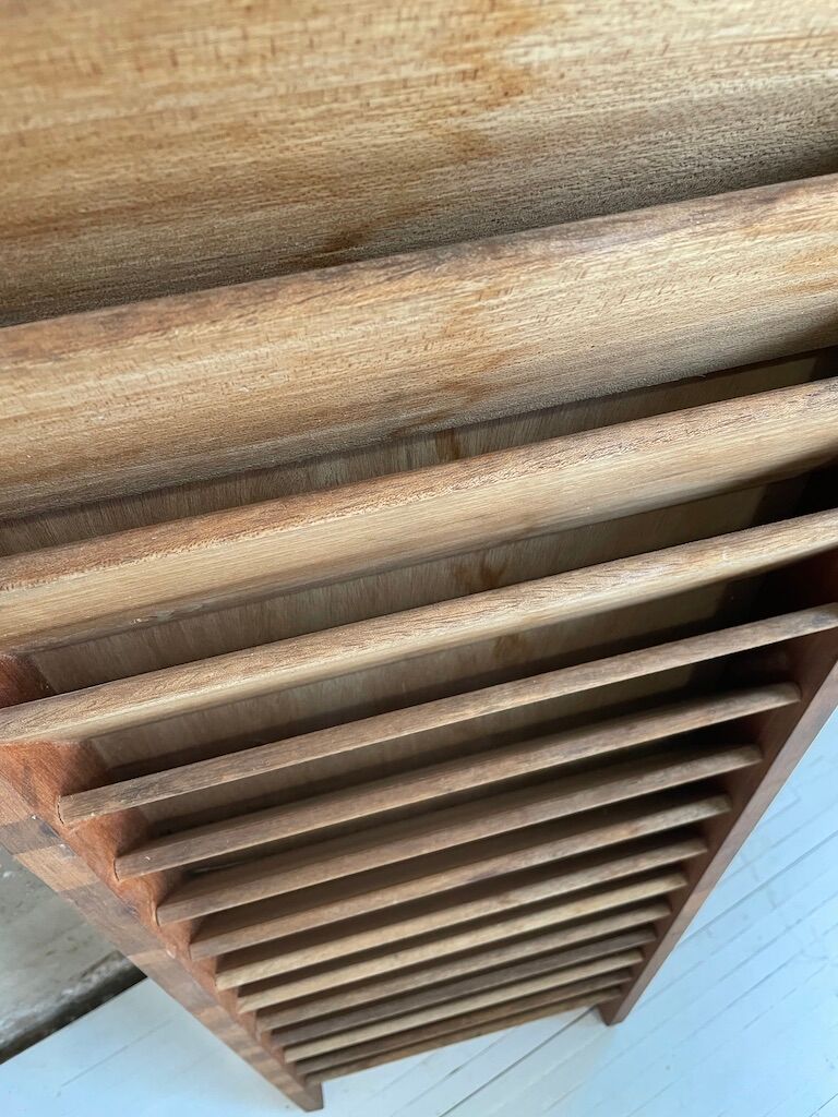 Oak wall magazine door