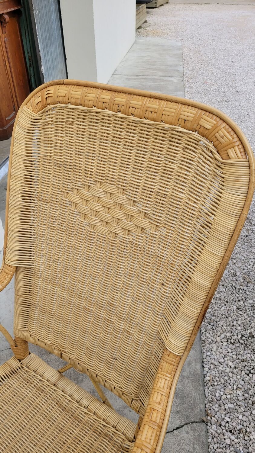 Rattan armchair 1950