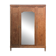Art deco wardrobe in raw oak with bevelled mirror.