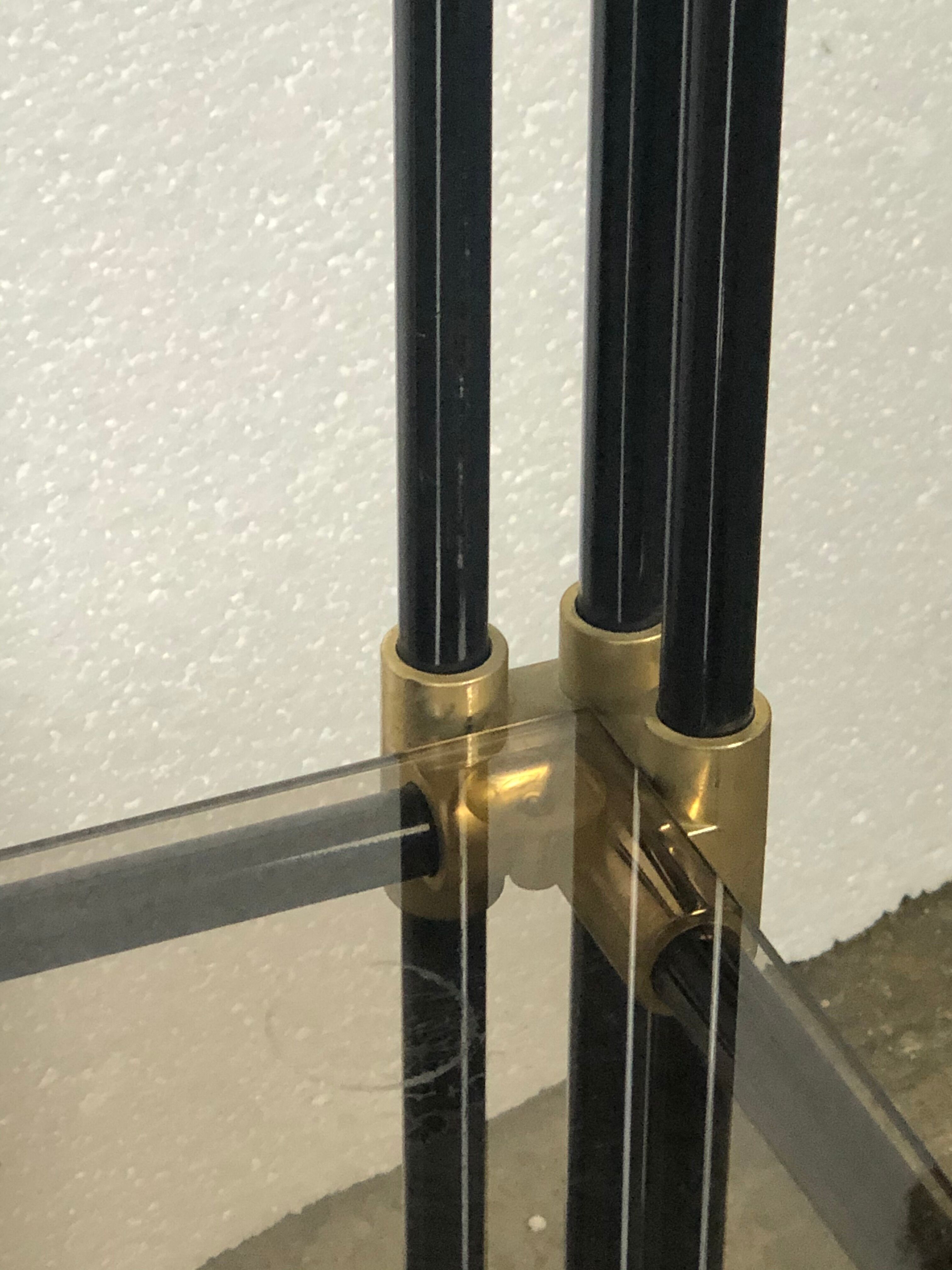 70'S 2-tray 70'S tube brass dessert/rolling table