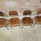 Set de 4 chaises  vintage Se 68 par Egon Eiermann pour Wilde+Spieth 1950"