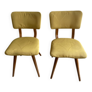 Chaises de salle à manger - jaune
