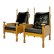 Fauteuil trône design vintage des années 1950