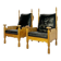 Fauteuil trône design vintage des années 1950