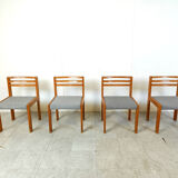 Set of 4 pine wood SG 1200 dining chairs by Cees Braakman, 1970s
