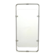 Rectangular Wall Mirror with Silver Glazed Metal Frame, Italy 1970s