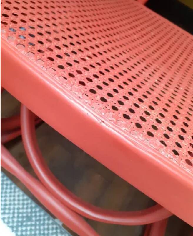 Rocking chair rouge