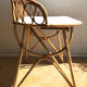 Bureau coiffeuse en rotin des années 1960/70