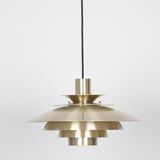 Lampe à suspension vintage danoise Verona par Kurt Wiborg, Jeka, années 1980