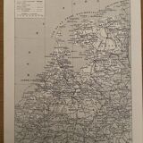 Map of Belgium from 1924
