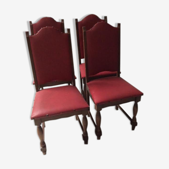 Set of 4 Chairs Spanish Renaissance style