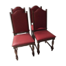 Lot de 4 chaises style renaissance Espagnole