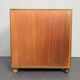 Antique campaign chest / ship’s chest, England, 1940s. Mahogany with a distinctive grain, brass inlays and hardware.