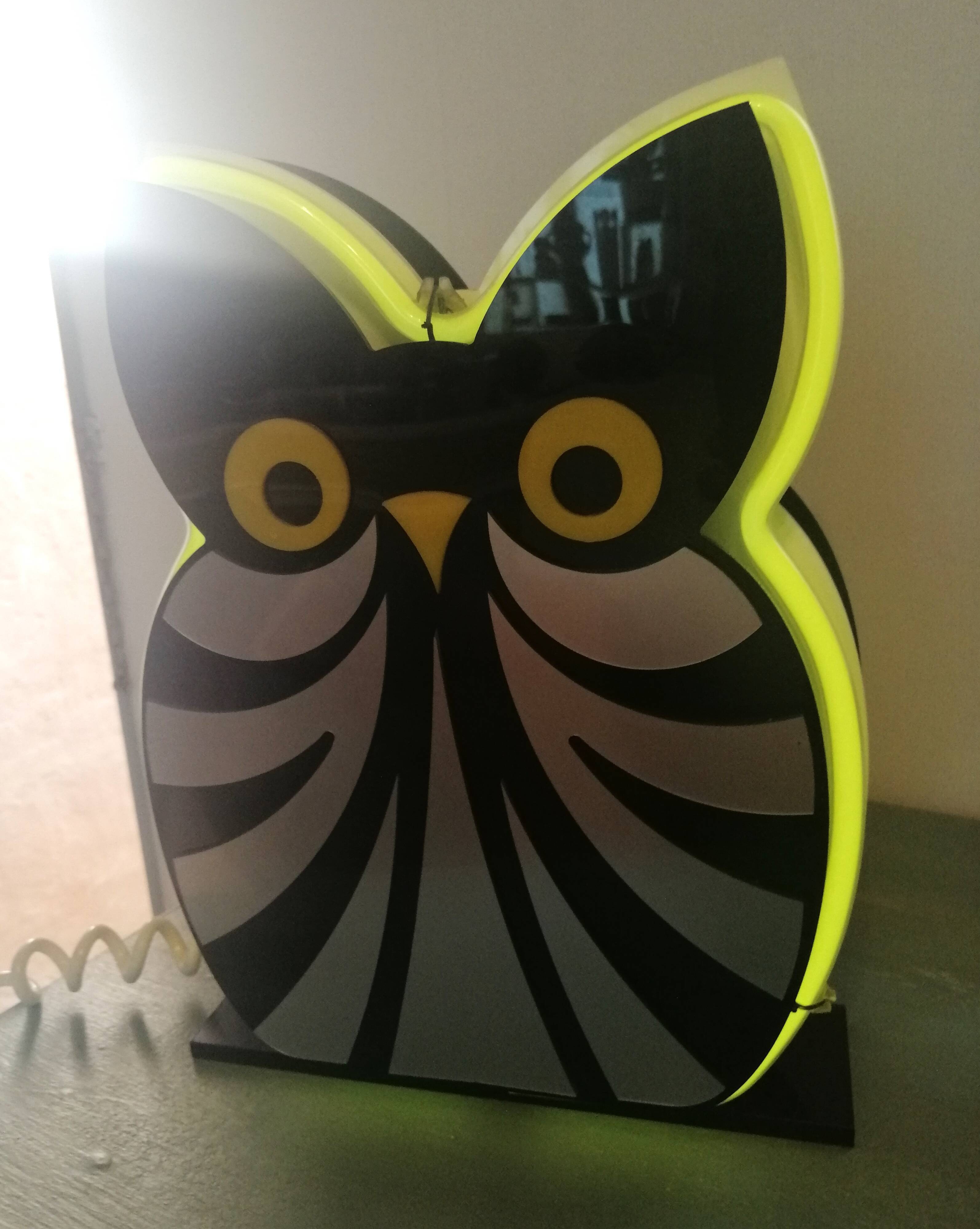 Vintage lamp neon plexiglas