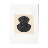 Peinture monotype sur papier datée et signée m197