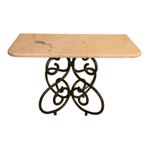 console fer forgé et