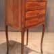 Flower marquetry bedside table in Louis XV style